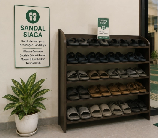 Fasilitas sandal pengganti