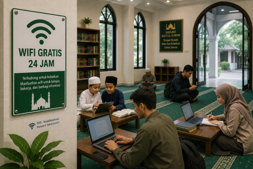 Fasilitas wifi gratis 24 jam