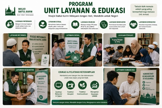 Program Unit Layanan & Edukasi Masjid Baitul Karim